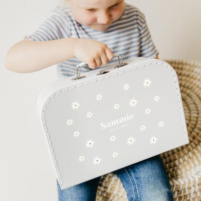 Kinderkoffer bedrukken - Grijs - Groot
