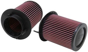 K&N vervangingsfilter passend voor Audi R8 4.2L V8 2009-2012 (Set 2 stuks) (E-0668) E0668