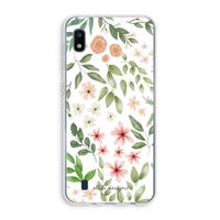 Botanical sweet flower heaven: Samsung Galaxy A10 Transparant Hoesje
