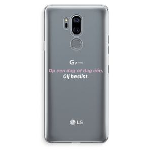 gij beslist: LG G7 Thinq Transparant Hoesje