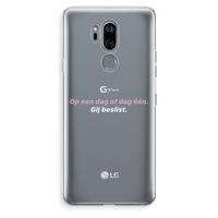 gij beslist: LG G7 Thinq Transparant Hoesje