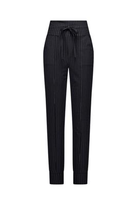 Franka pinstripe trousers - black/off white - 13622