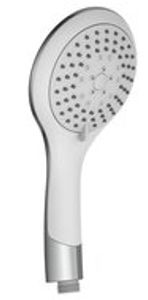BROADWAY handdouche, 5 functies, wit-chroom nobel design antikalk nozzles 5 functies douchekop: Ø ca. 11,5 cm inclusief waterbesparende pakking - tot wel 50% minder water verbruik ½" (Ø ca