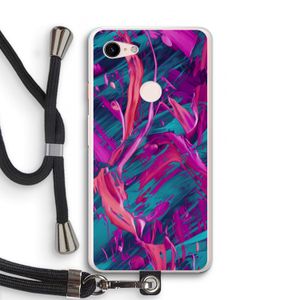 Pink Clouds: Pixel 3 XL Transparant Hoesje met koord