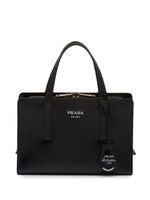 Prada mini sac cabas Re-Edition 1995 en cuir brossé - Noir - thumbnail