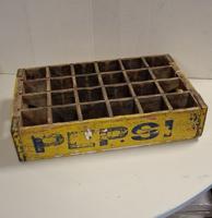 Vintage Origineel Geel Houten Pepsi Krat (2)