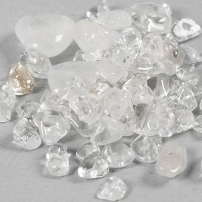 Creativ Company Kristallen kralen, helder kwarts, d 7-12 mm, gatgrootte 1 mm, ca. 63 stuk, transparentkleuren, 63 stuk/ 1 doos