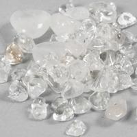 Creativ Company Kristallen kralen, helder kwarts, d 7-12 mm, gatgrootte 1 mm, ca. 63 stuk, transparentkleuren, 63 stuk/ 1 doos