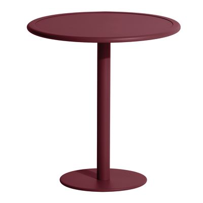 Petite Friture Week-end Bistro Tafel Rond - Burgundy