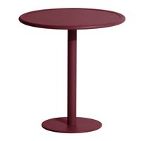 Petite Friture Week-end Bistro Tafel Rond - Burgundy - thumbnail