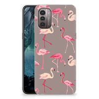 Nokia G21 | G11 TPU Hoesje Flamingo - thumbnail