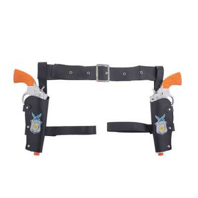Verkleed speelgoed cowboys holster met 2 revolvers/pistolen - voor kinderen