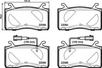 Remblokkenset, schijfrem P23187 - thumbnail