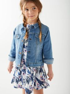 Denim jasje voor meisjes double stone