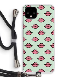 Lipjes: Pixel 4 Transparant Hoesje met koord