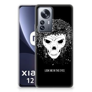 Silicone Back Case Xiaomi 12 Pro Skull Hair