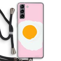 Sunny side up: Samsung Galaxy S21 Transparant Hoesje met koord