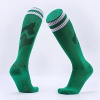 Kinderen voetbal sokken jongens Soccer sok Kid boven knie Plain sokken lange voetbal kousen mannen over knie hoge sok grootte: Kids grootte (groen)