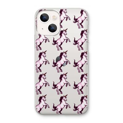 Musketon Unicorn: iPhone 13 mini Transparant Hoesje