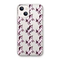 Musketon Unicorn: iPhone 13 mini Transparant Hoesje