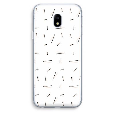 Hipster stripes: Samsung Galaxy J3 (2017) Transparant Hoesje