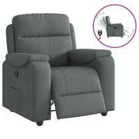 Relaxfauteuil donkergrijze stof