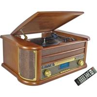 INOVALLEY RETRO29E-N Retro style vinyl Hifi systeem - Bluetooth 5.0 - 2x20W - CD/K7 audiospeler - FM radio - 2 USB poorten