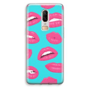 Bite my lip: OnePlus 6 Transparant Hoesje