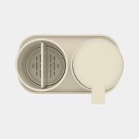 Brabantia ReNew Badkameraccessoires - set van 3 - Zeeppomp - Tandenborstelhouder - Schaal - soft beige 223402 - thumbnail