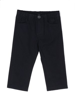 Il Gufo pantalon droit à taille mi-haute - Bleu