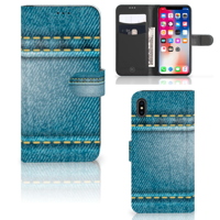 Apple iPhone Xs Max | Wallet Case | met Pasjes | Jeans