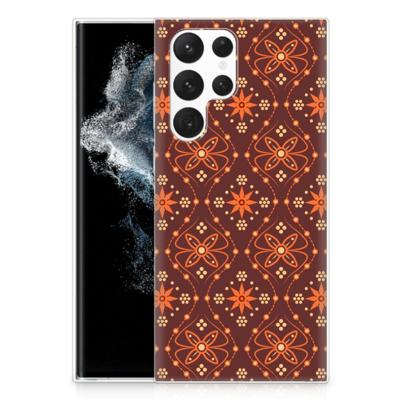 Samsung Galaxy S22 Ultra | TPU bumper | Batik Brown