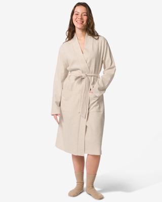 HEMA Damesbadjas katoen wafelstructuur naturel (naturel)