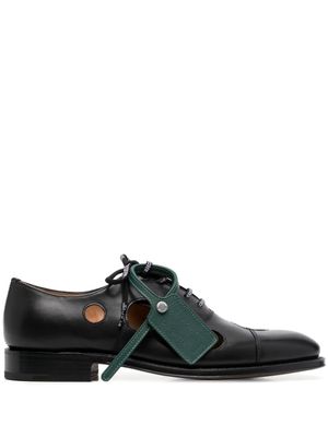 Off-White x Church's chaussures Oxford en cuir à détails Meteor - Noir