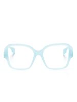 Burberry Eyewear lunettes de soleil oversize à plaque logo - Bleu