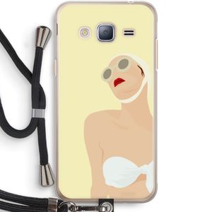 Summer: Samsung Galaxy J3 (2016) Transparant Hoesje met koord