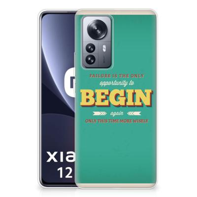 Xiaomi 12 Pro | Siliconen hoesje | met naam Quote Begin