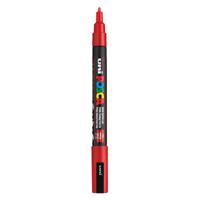 Uni Posca pc3m verfmarker rood - ronde punt tot 1,3 mm