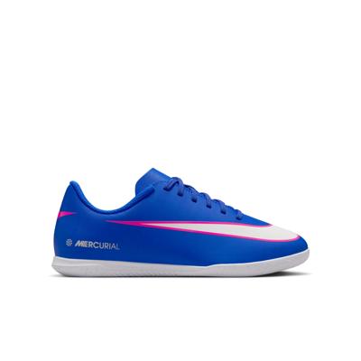 Nike Mercurial Vapor 16 Club Zaalvoetbalschoenen (IN) Kids Blauw Wit Felroze Nike Mercurial Vapor 16 Club Zaalvoetbalschoenen (IN) Kids Blauw Wit Felroze