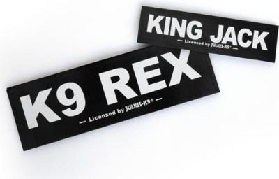 Julius K9 Eigen Naam Label Per Stuk - Enkel de naam