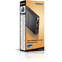 Trendnet TFC-1000MGA netwerk media converter Intern 1000 Mbit/s Multimode Zwart, Zilver - thumbnail