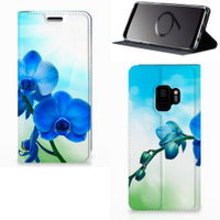 Samsung Galaxy S9 Smart Cover Orchidee Blauw - Cadeau voor je Moeder