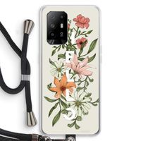 Hello bloemen: Oppo A95 5G Transparant Hoesje met koord