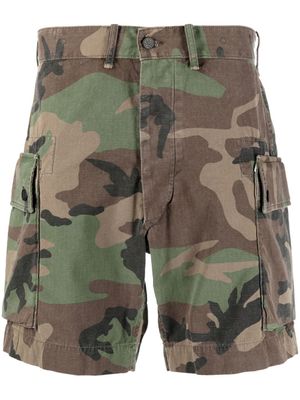 Ralph Lauren RRL short chino imprimé camouflage - Marron