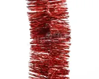Guirlande Lametta 270cm Ø7cm Kerst Rood