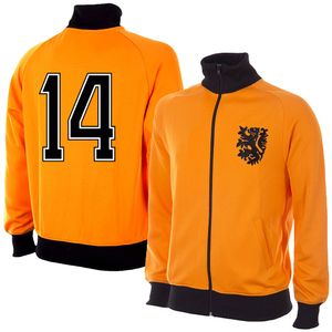 Nederlandse Elftal Retro Trainingsjack 1978 + Nummer 14 - XXL