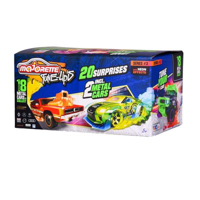 Majorette Tune up&apos;s 3 raceauto&apos;s 20 surprises, set van 2