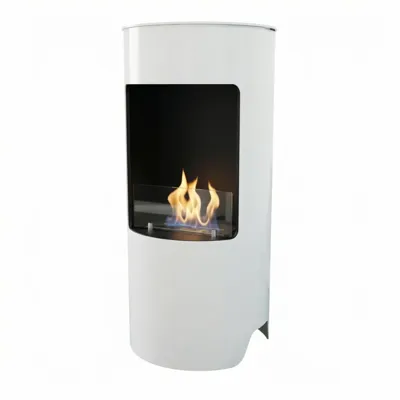 Montgomery Wit - Open Bio-ethanol houtkachel | ScandiFlames | Bio-ethanol kachel | Wit