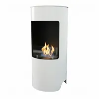 Montgomery Wit - Open Bio-ethanol houtkachel | ScandiFlames | Bio-ethanol kachel | Wit