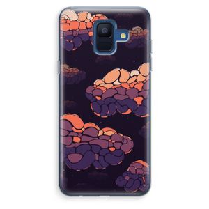 Patroon Wolken: Samsung Galaxy A6 (2018) Transparant Hoesje